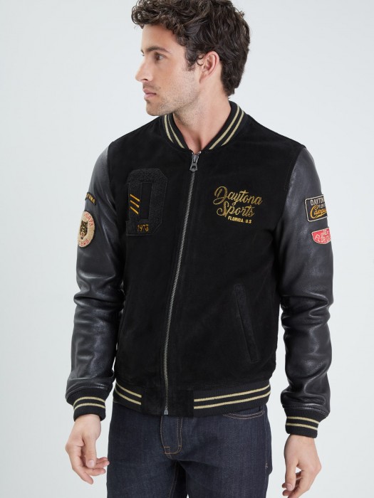 Academy Buff Suede Blouson Homme - Home