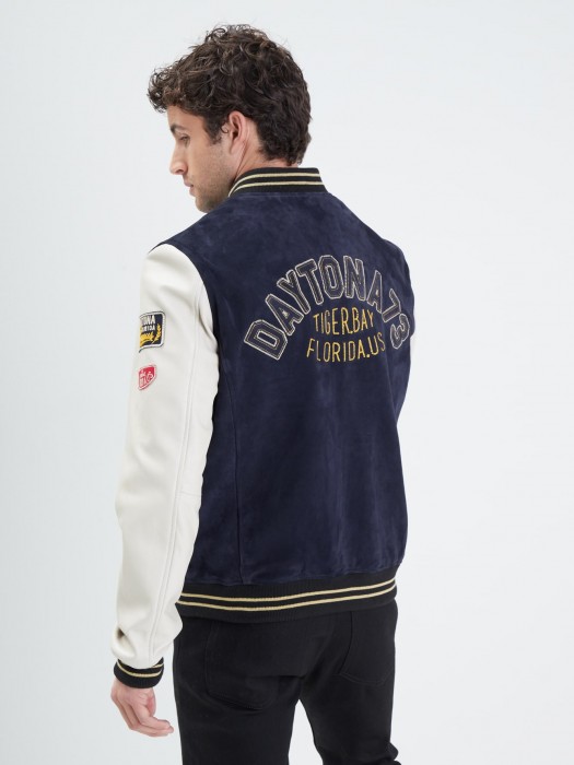 Star Academy Goat Suede Blouson Homme - Hommes