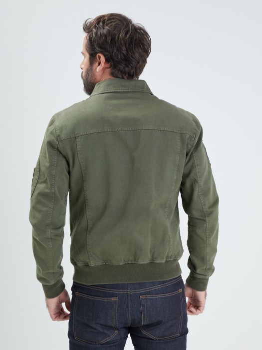 Robery Twill Thick Cotton Blouson Homme - Home