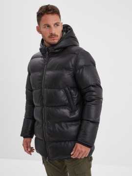 Veste cuir capuche homme pour hiver 2024